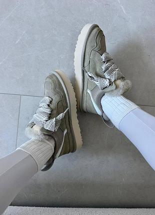 Ugg lowmel sneakers olive grey 5