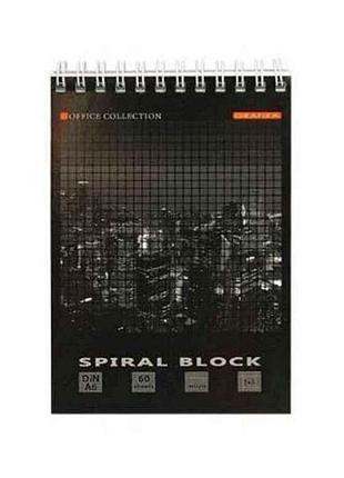 Блокнот а5 megpolis спрер. 60арк. карт. обложка ва5460-004 тм графика