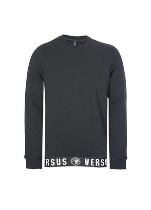 Толстовка versace versus hem logo чорного кольору