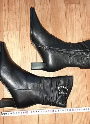 Сапоги женские, марка "bootqueen", черного цвета 5