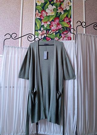 Красивий якісний оливковий кардиган m&s collection.