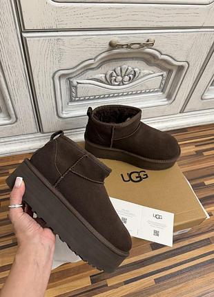 Уггі жіночі ugg classic platform коричневі 38, 39