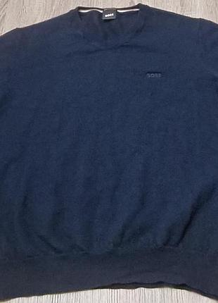 Мужской шерстяной джемпер boss (hugo boss), размер xl (100% virgin wool)