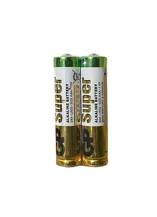 Батарейка лужна lr03/aaa super alkaline 2шт (спайка) тм gp