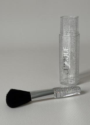 Clinique – makeup brush – пензлик для макіяжу з декоративною блискучою ручкою