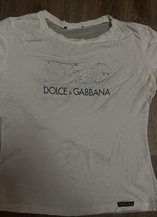 Стильна жіноча футболка d&g dolce & gabbana (редкий винтаж y2k / 2000-е)