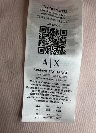 Нова футболка armani exchange xxl script logo 8