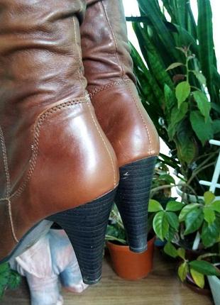 Кожаные сапоги aldo (40 размер) 4
