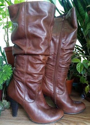Кожаные сапоги aldo (40 размер) 2