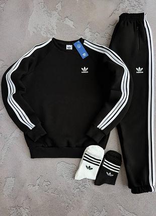 Чоловічий та жіночий світшот та штани adidas