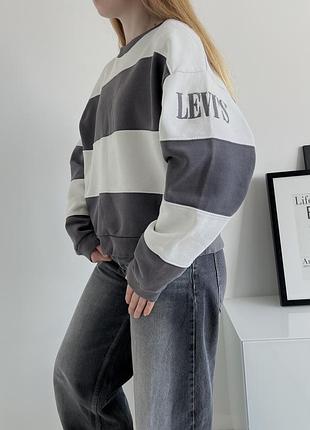 Оверсайз світшот у смужку levis