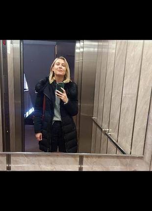 Жіночий пуховик zara чорний