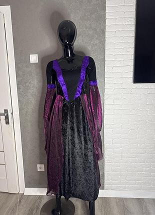 Карнавальна сукня плаття з подовженими  рукавами на хелоуін halloween