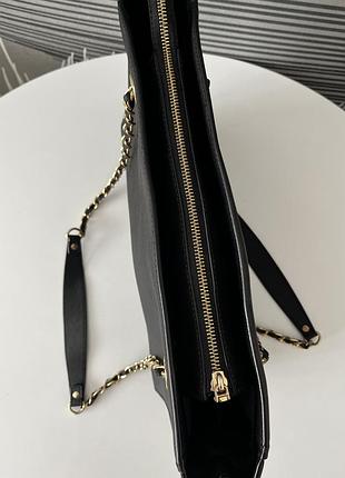 Dkny, чорна шкіряна сумка 6