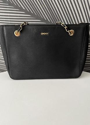 Dkny, чорна шкіряна сумка 9