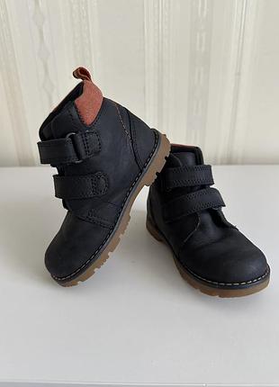 Черевики для хлопчика clarks чорні, розмір 22