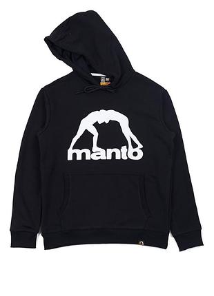 Худі чоловіче manto vibe 21 black white, розмір m