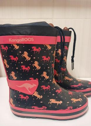 Дитячі гумові чоботи kangaroos (демісезонні) — розмір 27
