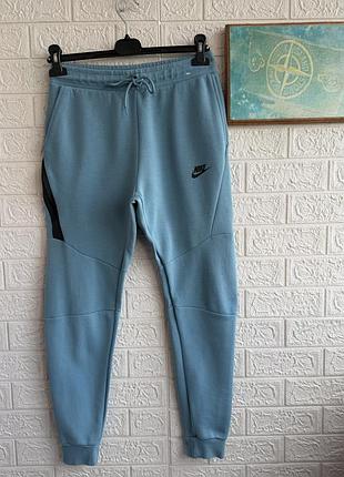 Спортивні штани nike tech fleece cerulean ice blue рs оригінал свіжі колекції спортивки