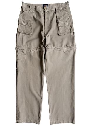 Dickies y2k vintage широкие карго брюки 2в1 бежевые 2005 год плотный коттон ( 36-38 )