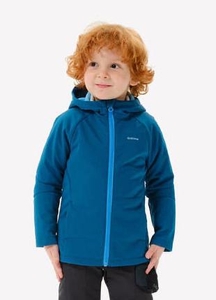 Дитяча туристична куртка софтшелл quechua від бренду decathlon 5-6 років