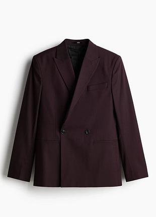 Брючний костюм чоловічий h&m сливовий 56 розмір