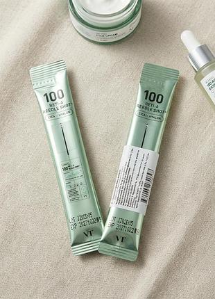 Мікроголковий бустер для обличчя vt cosmetics 100 reti-a reedle shot (стік), 2 мл