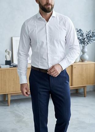 Чоловіча сорочка hugo boss slim fit (розмір 41 / l)