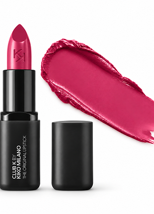 Кремова помада kiko milano club k the original lipstick - 105 just me cyclamen — цикламеновий рожевий відтінок (000302-105)