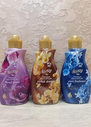 Концентрированные кондиционеры-ополаскиватели для белья doussy premium weichspüler, 1 л
