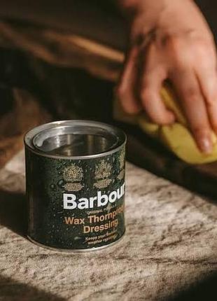 Barbour wax thornproof dressing вакс воск 200 мл банка новая пропитка для куртки верхней одежды воск sylkoil bedale northumbria