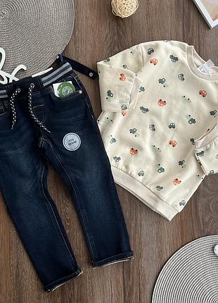 Світшот джинси для хлопчика 4 роки 104см c&a h&m