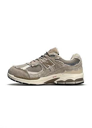 Мужские кроссовки new balance 2002r BSDx beige brown