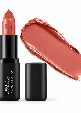 Кремова помада kiko milano club k the original lipstick - 102 it girl light warm rose — світлий теплий рожевий відтінок (000302-102)