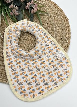 Слинявчик tommee tippee  двосторонній з  додатковим поглинаючим мʼяким валиком по горловині