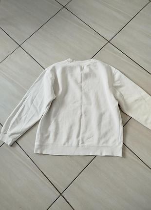 Белый свитшот zara 7