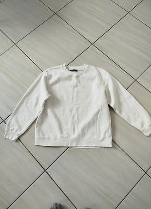 Белый свитшот zara 2