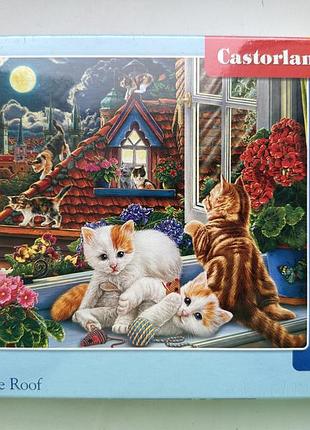Пазли «кошенята на даху»