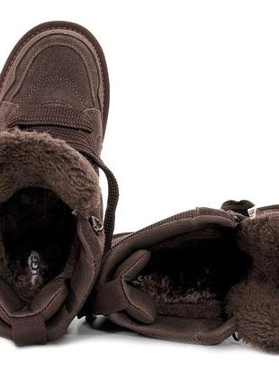 Ugg highmel chhocolate ❄️ хутро ☝️натуральная замша, eva арт 16063 7