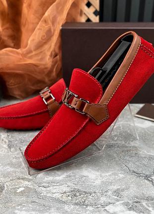 Louis vuitton lv hockenheim driving moccasins чоловічі туфлі мокасини замша оригінал 42.5 eur