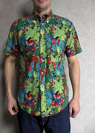 Чоловіча сорочка гавайка «island casuals», розмір l, бавовна casuals