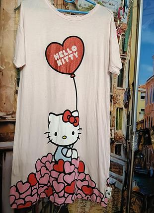 Hello kitty футболка туника