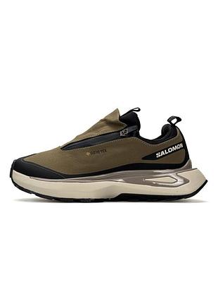 Кросівки чоловічі salomon odyssey elmt advanced gtx coyote black beige
