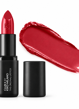 Кремовая помада kiko milano club k the original lipstick - 106 west hollywood dirty red - приглушенный красный оттенок (000302-106)