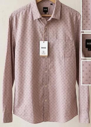 Стильная рубашка hugo boss (slim fit) размер xl