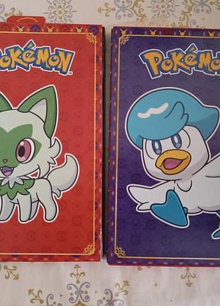 Колекційні картки pokémon з покемонами спрігатіто та кваксли