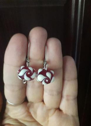 Lampworked серьги сережки