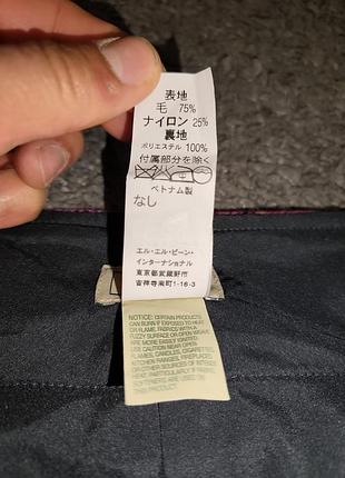 Яркая шерстяная юбка в клетку l.l.bean 8