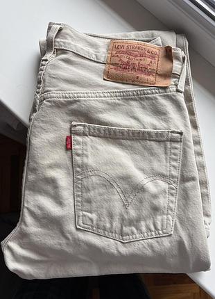 Джинси чоловічі levi's прямі бежеві