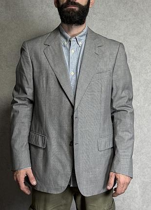 Чоловічий піджак lanvin, сірий, розмір 54 (євро), m-l, італія